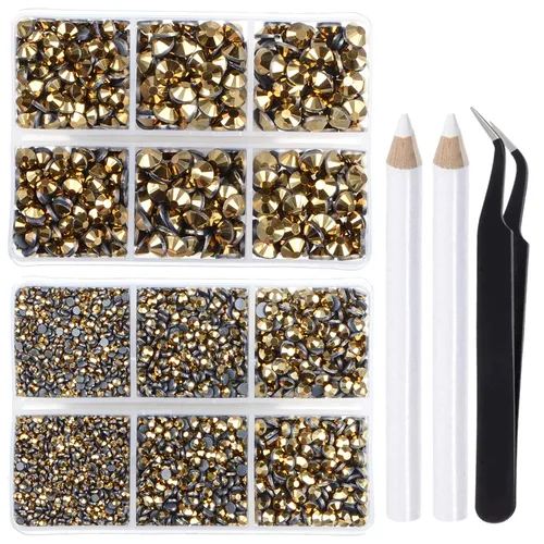 Miniatura 30 de LPBeads 10000 unidades de diamantes termoadhesivos SS6 amatista con parte trasera plana, gemas de diamantes de imitación de cristal redondas