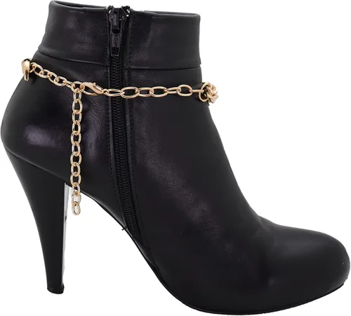 Miniatura 8 de Joyería de moda occidental para mujer, cadena de metal dorado, tobillera con dije de escorpión elegante, Plata