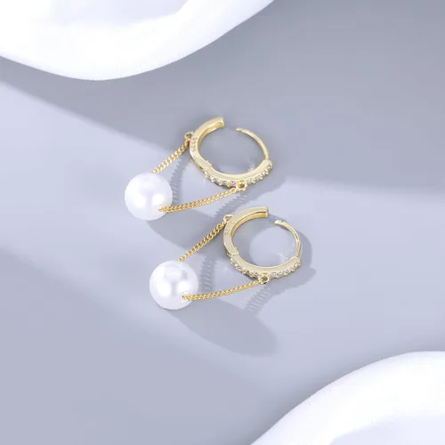 Miniatura 4 de Reffeer Aretes colgantes de plata de ley 925 maciza para mujeres y adolescentes