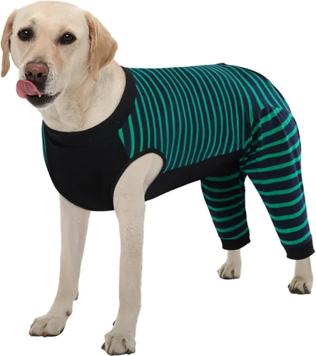 Miniatura 29 de Kuoser Traje de Cirugía para Perro Hembra Esterilización Macho Castración, Manga de Pierna de Perro para Dejar de Lamer Enterizo Suave para Perro
