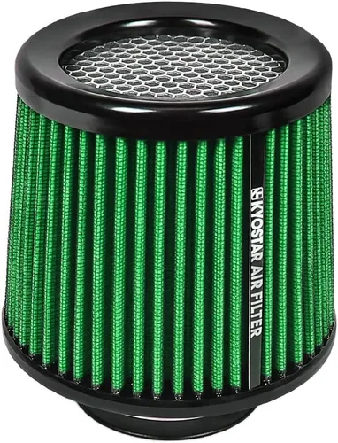 Miniatura 26 de Filtro de aire universal de alto flujo de 6 pulgadas y 5.984 in, entrada de aire frío de cono reutilizable, alto rendimiento, lavable, kit de aire