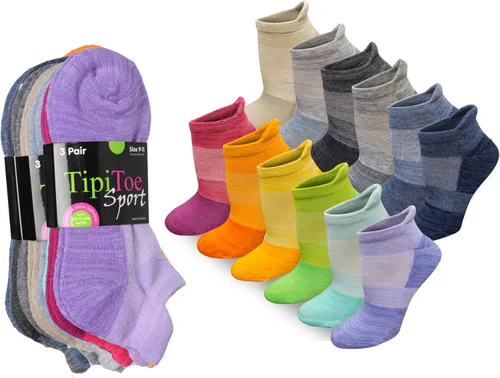 Miniatura 42 de Tipi Toe Women’s 12 Pack Cushioned Low Cut Socks – Breathable, Moisture-Wicking Athletic Comfort for Running & Daily Wear