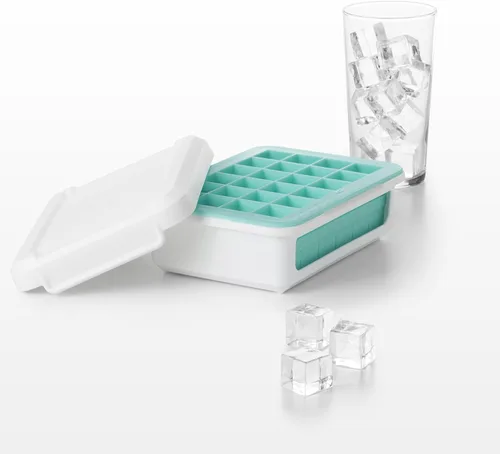 Miniatura 10 de OXO charola de silicona para hielo, Cubos pequeños , Azul claro