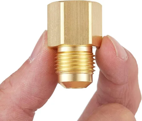Miniatura 7 de Litorange Adaptador de gas de acoplamiento de tubo de conexión de latón de 1/2 "Flare X 1/2" hembra NPT conector de tubería