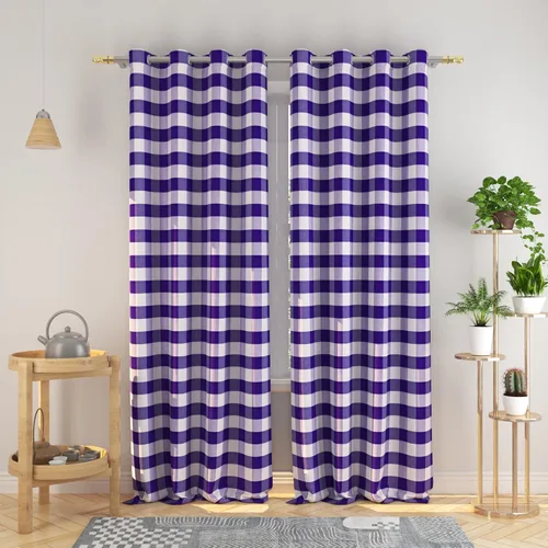 Miniatura 56 de Cortinas de 24 pulgadas de largo con diseño Buffalo Check Gingham Plaid para ventanas de cocina y baño, tratamiento para ventanas con 2 paneles