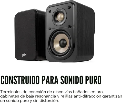 Miniatura 8 de Altavoces de Sonido Envolvente Polk Signature Elite ES10 - Certificados Hi-Res Audio, Compatible con Dolby Atmos y DTS:X, Tweeter de 1" y Woofer