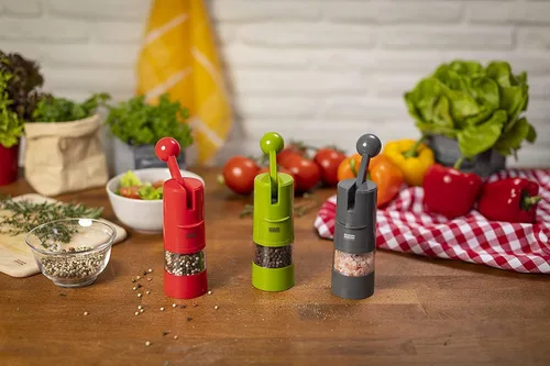 Miniatura 5 de Kuhn Rikon – Molinillo Ratchet de alto rendimiento, Rojo