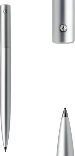 Miniatura 10 de DUNBONG Bolígrafo de gel de metal retráctil, bolígrafo de punta media de 0.020 in, tinta de gel negra (negro)