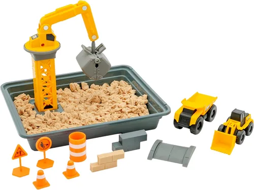Miniatura 8 de CAT Dig N Build Juego de Concreto Moldeable - Compuesto de Concreto Moldeable de 12 onzas, Grúa, 2 Vehículos de Máquinas Pequeñas, Moldes