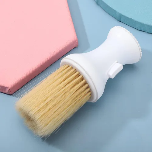 Miniatura 9 de Cepillo de corte de pelo para el cuello, cepillo suave para el cuello de peluquero con almacenamiento de polvo, cepillo de barrido de cabello