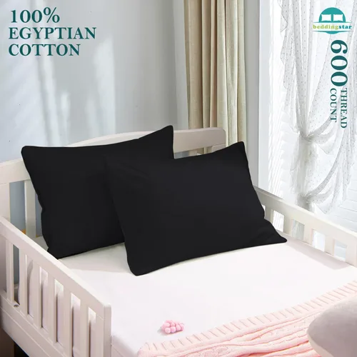 Miniatura 2 de Juego de 2 fundas de almohada de viaje de 12 x 16 con cierre de sobre, funda de almohada para niños pequeños, 600 hilos, 100% algodón egipcio suave