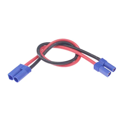 Miniatura 2 de 2pcs EC5 M a EC5 Adaptador FM Extensión Hembra Macho 12awg 12inch Cable de Silicona para Batería RC (C173-2)