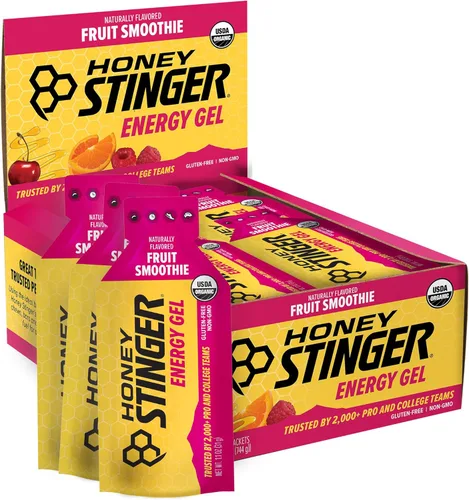 Miniatura 19 de Honey Stinger Gold Energy Gel, sin gluten y sin cafeína, para ejercicio, correr y rendimiento, nutrición deportiva para el hogar y el gimnasio, pre