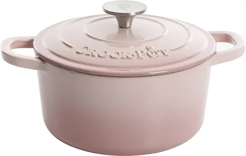 Miniatura 21 de Crock-Pot Artisan - Cacerola redonda esmaltada de hierro fundido estilo horno holandés, 3 cuartos de galón, verde pistacho