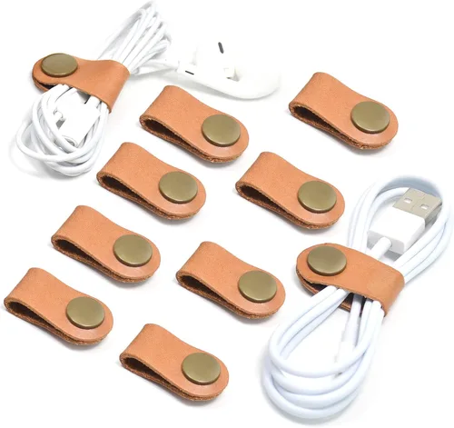 CAILLU Organizador de cables, soporte de cables, organizador de cables con soporte USB, gestión de cables, correas para cables, estuche para