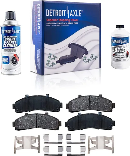Miniatura 70 de Detroit Axle - Kit de freno delantero para Dodge Ram 1500 Durango Dakota Chrysler Aspen Dakota Driver Side Disco Freno Pinza de freno de cerámica