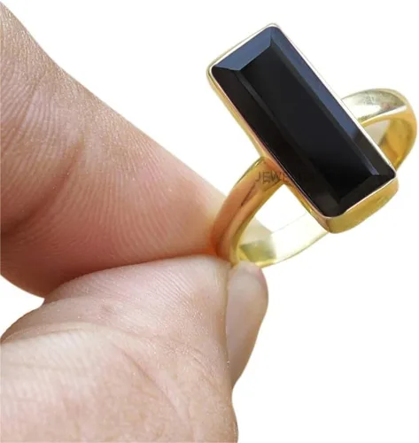 Miniatura 18 de Anillo de plata de ley maciza superpuesta de oro amarillo de 18 quilates para mujer, anillo de compromiso de plata esterlina, juego de bisel