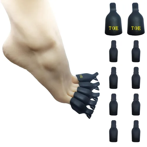 Miniatura 16 de Kit de removedor de esmalte de uñas de gel con 10 clips de removedor de esmalte de uñas rosa con tapa, botella dispensadora, empujador de cutículas