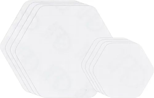Miniatura 20 de GEAR AID Tenacious Tape Hex – Parches de reparación de 6.35 cm y 3.81 cm (4 parches: dos de 6.35 cm y dos de 3.81 cm, negro) – Adhesivo de pelar