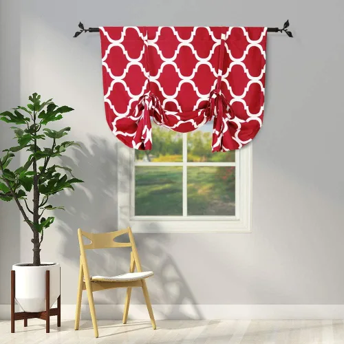 Miniatura 25 de Melodieux - Cortinas de bolsillo de moda marroquí para cocina, cafetería o baño, pequeñas ventanas
