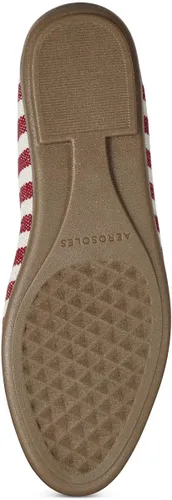 Miniatura 10 de Aerosoles Mocasines planos de moda para mujer, Rojo con rayas