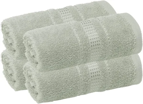 Miniatura 48 de Melissa Linen Toallas de Punta de Dedos Paquete de 4, 100% Algodón Turco, Toallas de Mano Pequeñas para Cuerpo y Cara, 12 x 18 pulgadas, Suaves