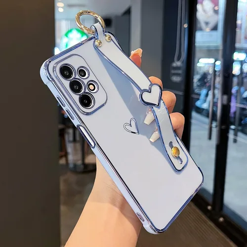 Miniatura 52 de ZTOFERA Funda diseñada para Samsung Galaxy S20 FE 5G, borde chapado de lujo, patrón de corazones de amor con pulsera y función atril, protección