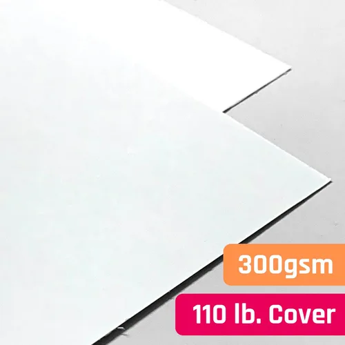 Miniatura 4 de 25 piezas (110 libras/10.58 oz/m²) - Cartulina blanca de 12 x 12, papel grueso grande y pesado, 12 x 12 pulgadas Blanco
