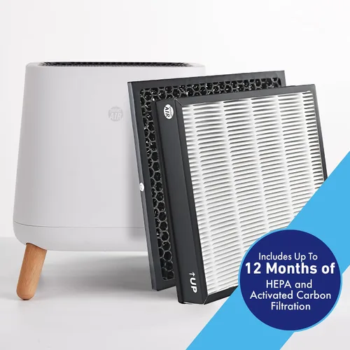 Miniatura 2 de Smart Air (AKA Smart Health) Purificador de aire Sqair H13 HEPA y carbón activado Limpia hasta 900 pies cuadrados/30 minutos, 23-52 dB Para