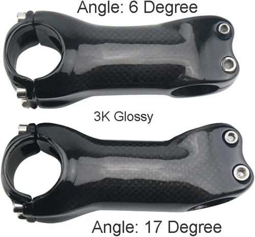 Miniatura 4 de RXL SL MTB vástago de carbono MTB vástago de fibra de carbono vástago de bicicleta de carretera 70 1.252 in Racing Bike Manillar vástago 6 grados
