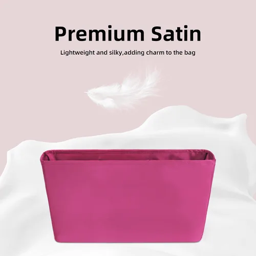 Miniatura 5 de DGAZ Organizador de bolso personalizado o inserto de almohada para bolsas LV Neverfull MiniPMMMGM, organizador de bolsas suave y sedoso, bolso