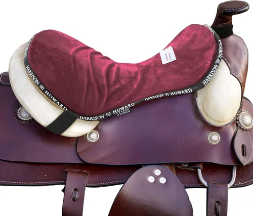 Miniatura 7 de Harrison Howard Protector de Asiento de Sendero Occidental Equipo de Montar para Silla de Caballo con Cojín Inferior Ayuda a Distribuir la Presión