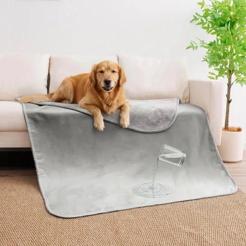 Miniatura 25 de Manta impermeable para perros pequeños, a prueba de fugas, manta reversible para sofá, cama, protector de muebles lavable a máquina, 25 x 35