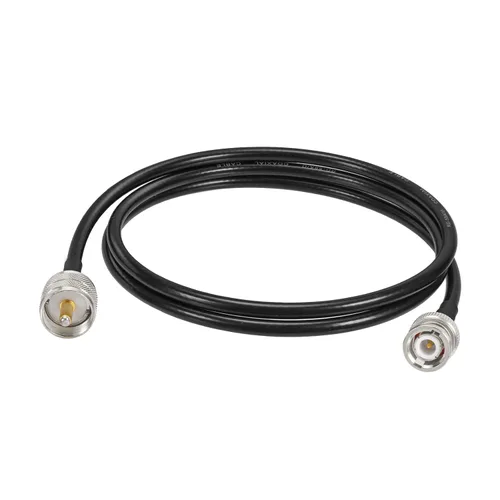 Miniatura 5 de Eightwood Cable UHF PL259 macho a BNC macho RG58 coaxial de 3 pies para radio CB, radio ham y radio amateur, medidor SWR