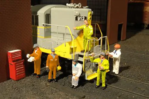 Miniatura 2 de Bachmann Industrias Miniatura HO Escala Figuras Mecánica Tren (6 Piezas)