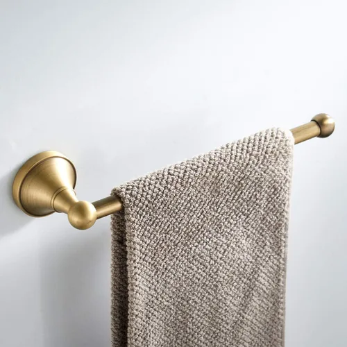 Miniatura 5 de Flybath Juego de accesorios de baño de 2 piezas, toallero y soporte para papel higiénico, latón antiguo, montado en la pared, bronce cepillado
