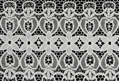 Miniatura 2 de Creative Linens Cortina de cocina de encaje de punto de 24 pulgadas, color marfil