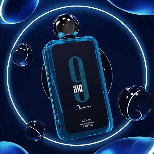 Miniatura 6 de Afnan 9 AM Dive Unisex Eau De Parfum, 3.4 Fl. Oz