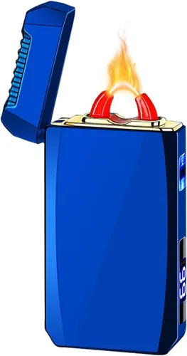 Miniatura 12 de YOZWOO Encendedor eléctrico recargable, encendedor de arco de llama de alta potencia, encendedores USB con indicador de batería LED, encendedores