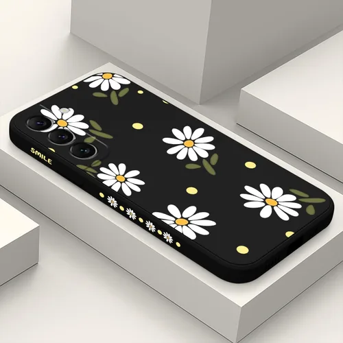 Miniatura 21 de LEECG para Samsung Galaxy S22 Plus, funda de silicona suave con diseños de flores de moda, protector contra caídas y antihuellas para Samsung S22