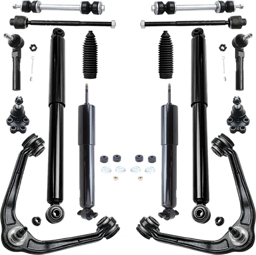 Miniatura 141 de Detroit Axle - Kit de suspensión frontal de 16 piezas para RWD Chrysler 300 Dodge Charger Challenger Magnum 6 brazos de control con rótulas 2