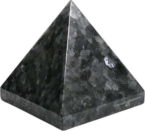 Miniatura 53 de Piedras Curativas de Cristal de Pirámide de Cuarzo Claro de Amazing Gemstone - Figura de Gran Pirámide de 2" de Piedra Natural para Meditación