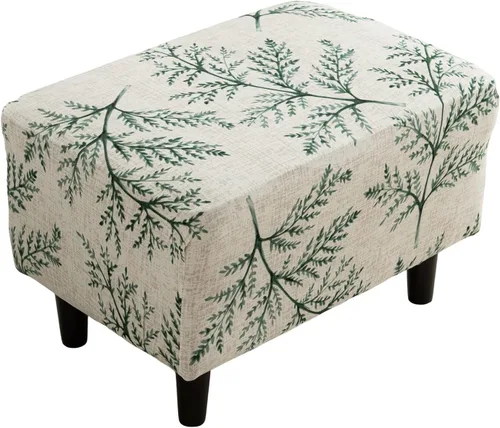 Miniatura 46 de Eco-Ancheng Funda elástica para silla, funda otomana rectangular de almacenamiento, funda otomana para reposapiés, fundas otomanas para taburete