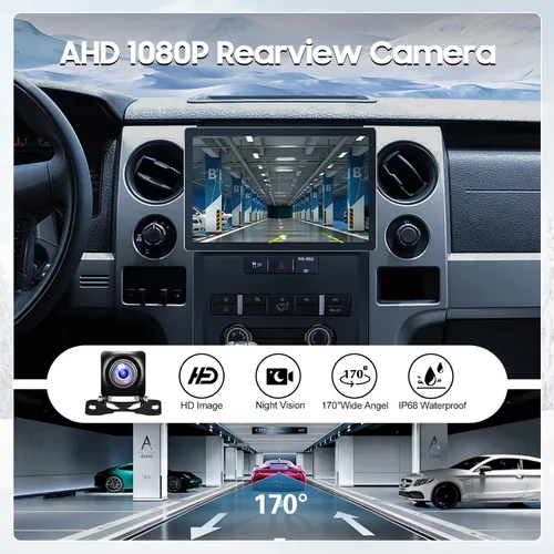 Miniatura 7 de Kit de actualización de radio de coche para Ford F150 2009-2012, CarPlay Android Auto, sistema estéreo de 2 GB+32 GB de 8 núcleos, pantalla táctil