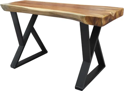 Miniatura 7 de Patas de mesa de metal resistentes de 16 pulgadas de alto, patas negras de hierro industrial, tubo cuadrado tipo Z, patas resistentes para muebles