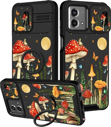 Miniatura 122 de Funermei Funda para Moto G Play 4G 2024 – Funda para teléfono para mujeres y niñas, diseño único de gato y libros, diseño único con funda