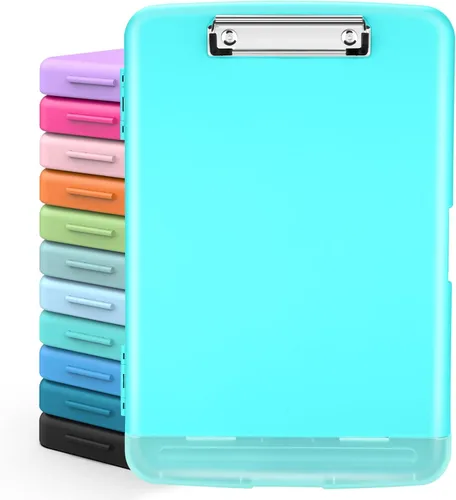 Miniatura 26 de Sooez Portapapeles con almacenamiento, tableros de clip de alta capacidad de 8.5 x 11 pulgadas con almacenamiento, carpeta de portapapeles