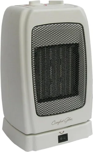Comfort Glow CEH255 Horno de seguridad de cerámica oscilante, longitud: 4.63 pulgadas, ancho: 5.75 pulgadas, altura: 10.5 pulgadas, gris