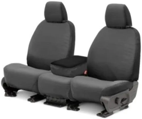 Covercraft - Funda para asientos SeatSaver SS3418PCGY, para fila delantera, con ajuste personalizado, para algunos modelos de Ford F-150 - de