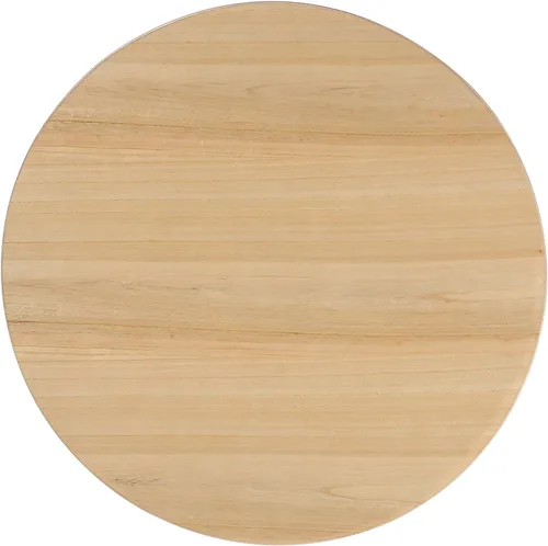 Miniatura 5 de Evangeline - Mesa auxiliar de madera acabada con superposición de madera sintética (roble natural)